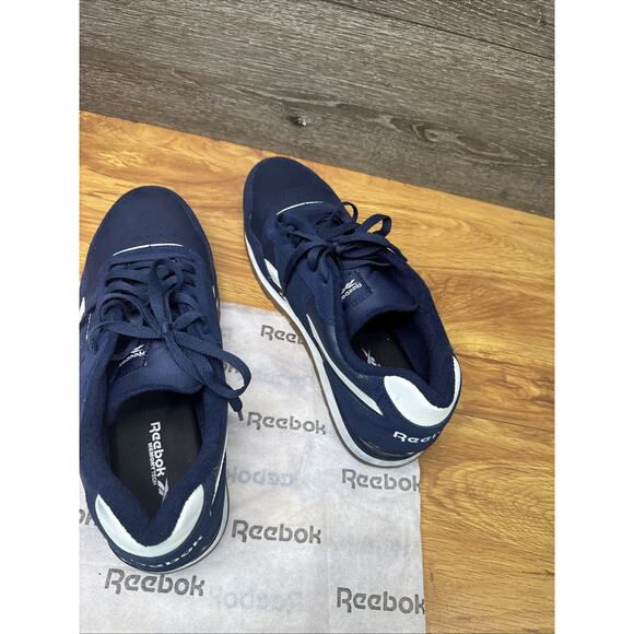 Reebok RB1981 Men\'s Safety Toe Classic Work Safety Shoes Casual Navy Size 12 M